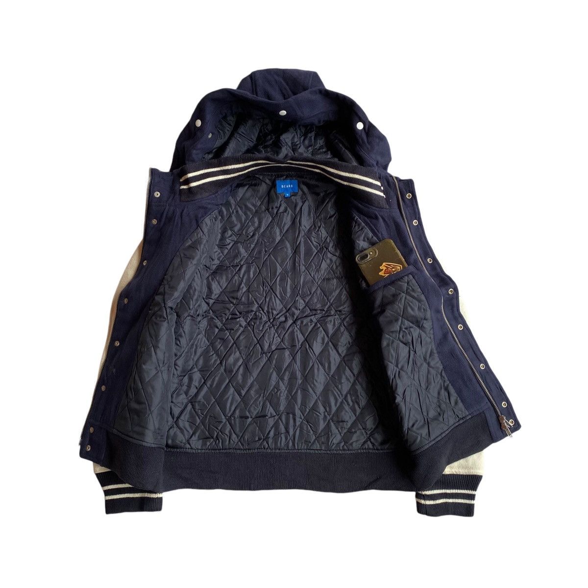Beams Plus × Japanese Brand Beams Varsity Wool Hooded Jacket Size US M / EU 48-50 / 2 - 3 Thumbnail