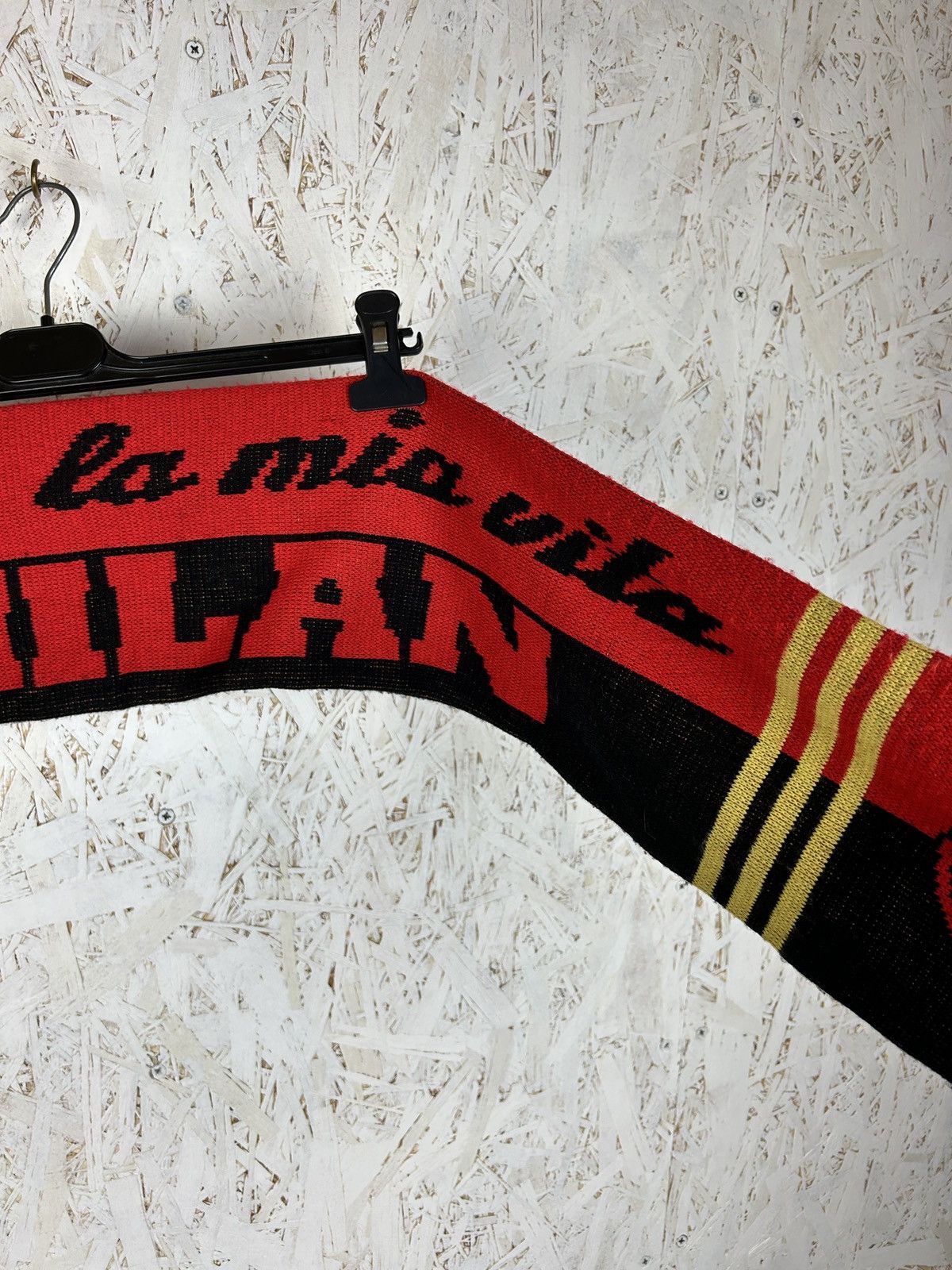 Adidas Vintage Adidas Ac Milan 2010 Fanwear Soccer Football Scarf Size ONE SIZE - 6 Thumbnail