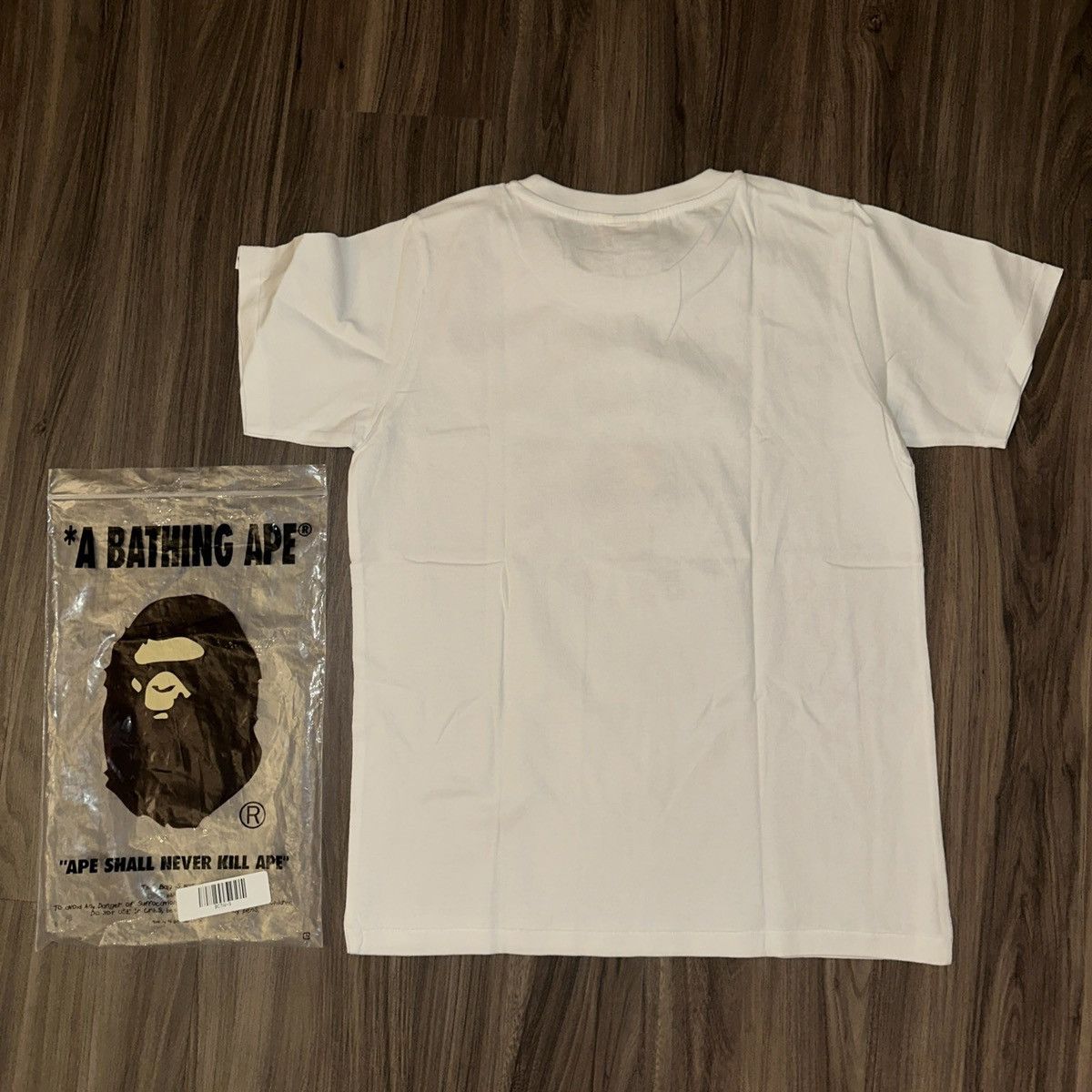 Bape Bape 2017 Aape Japan Size S White T-Shirt Streetwear Ladies Size S / US 4 / IT 40 - 7 Thumbnail