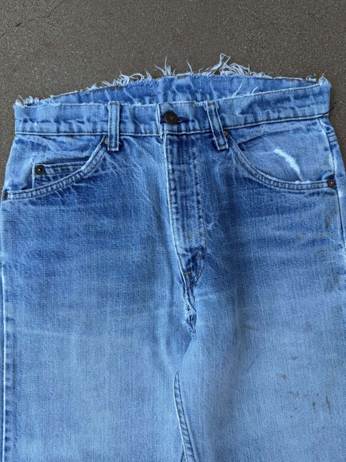 Levi's Vtg 80s Levi’s 505 Orange Tab Faded Jeans Denim Size 29x29 Size US 29 - 4 Thumbnail