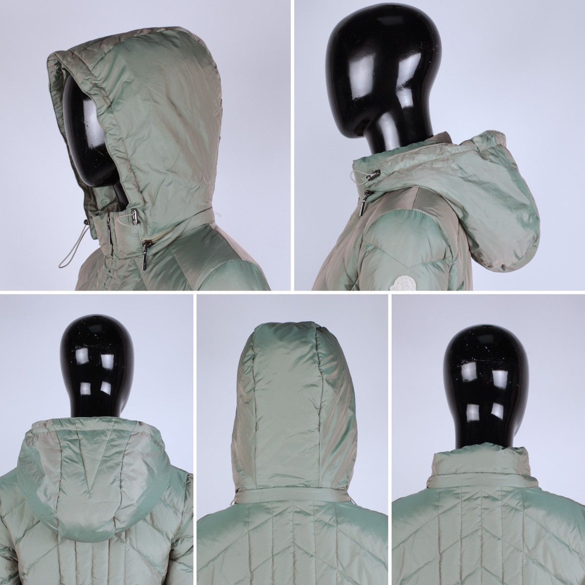 Designer × Moncler × Vintage MONCLER Vintage Silver Logo Kids Girl Womens Long Jacket Size XS / US 0-2 / IT 36-38 - 14 Thumbnail