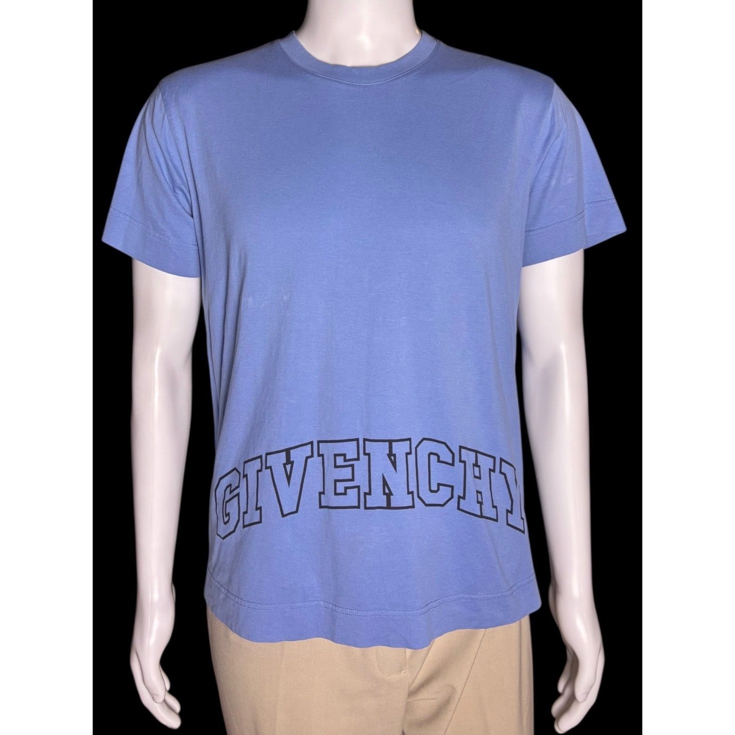 Givenchy Authentic Givenchy Paris Big Front Logo Blue Classic Fit Tee Size US M / EU 48-50 / 2 - 1 Thumbnail