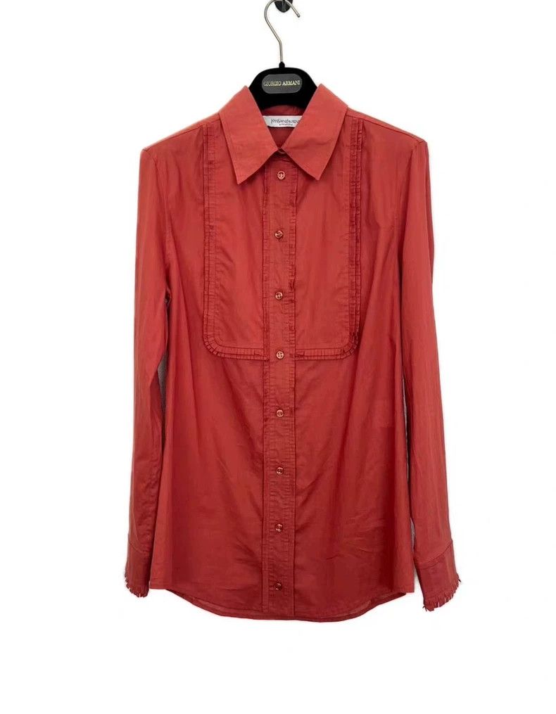 Yves Saint Laurent Yves Saint Laurent Casual Long Sleeve Shirt- DMC Size US M / EU 48-50 / 2 - 1 Thumbnail