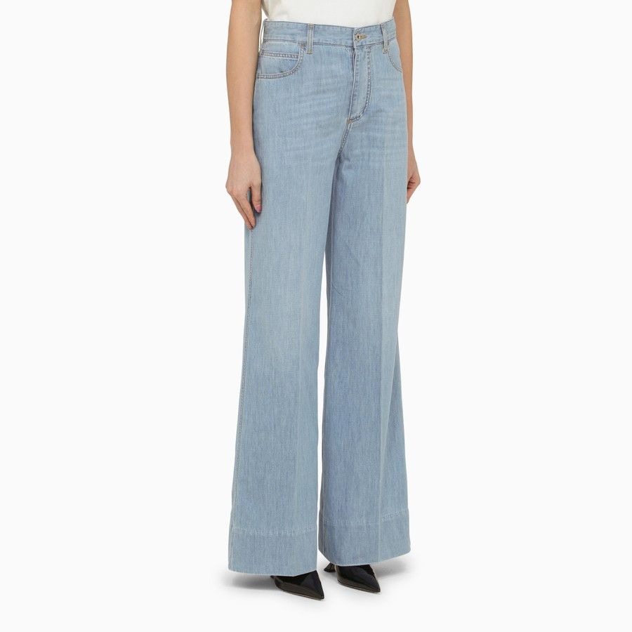 Bottega Veneta o1d2blof0824 Denim Jeans in Light Blue Size 25" / US 0 / IT 36 - 3 Thumbnail