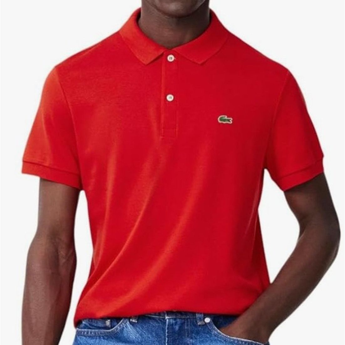 Lacoste Lacoste Mens Short Sleeve Pima Jersey Regular Fit Polo 3XL Size US XXL / EU 58 / 5 - 2 Thumbnail