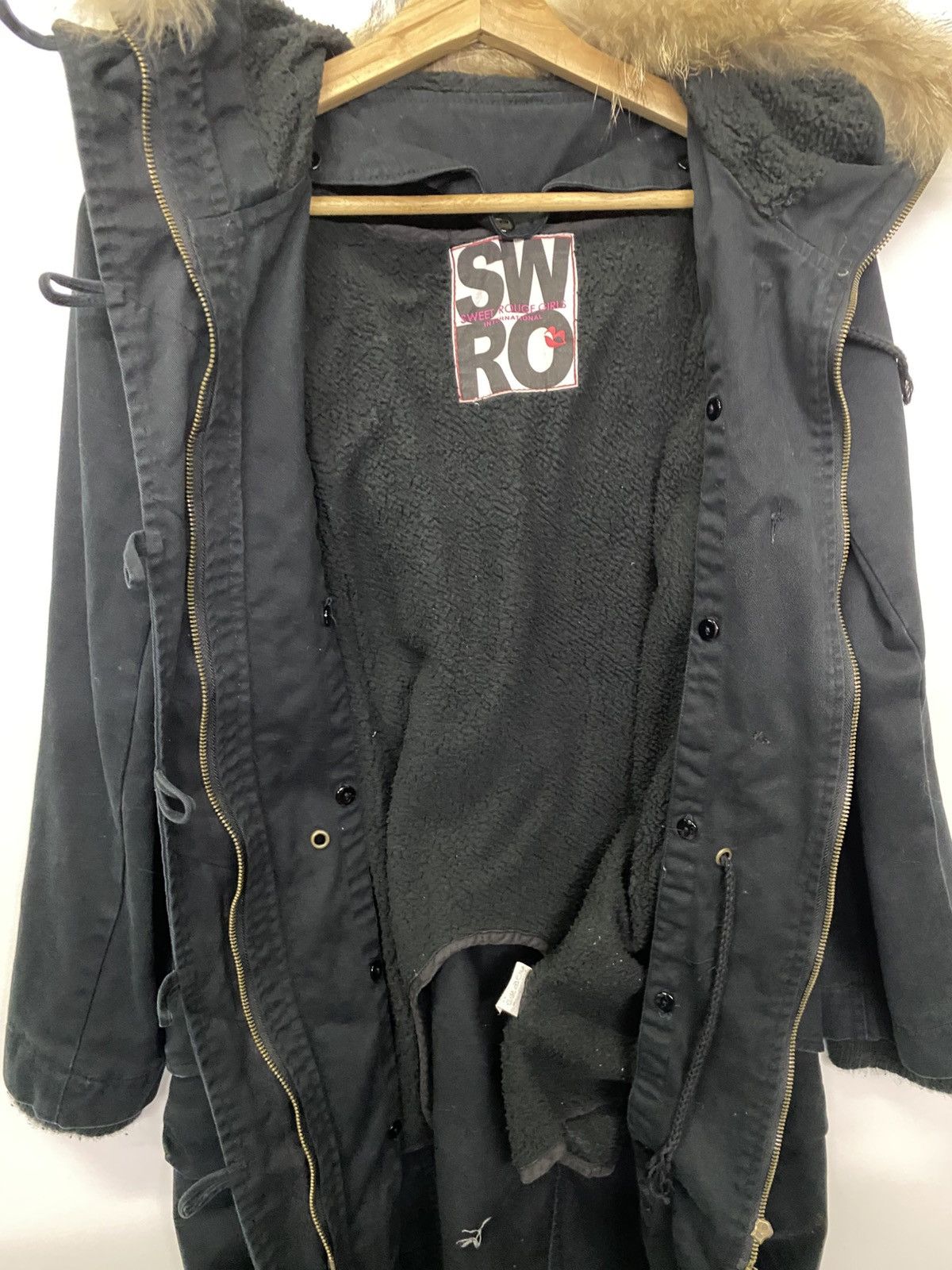 Japanese Brand Japanese Brand SWRO Fur Hoodie Long Jacket Size M / US 6-8 / IT 42-44 - 4 Thumbnail