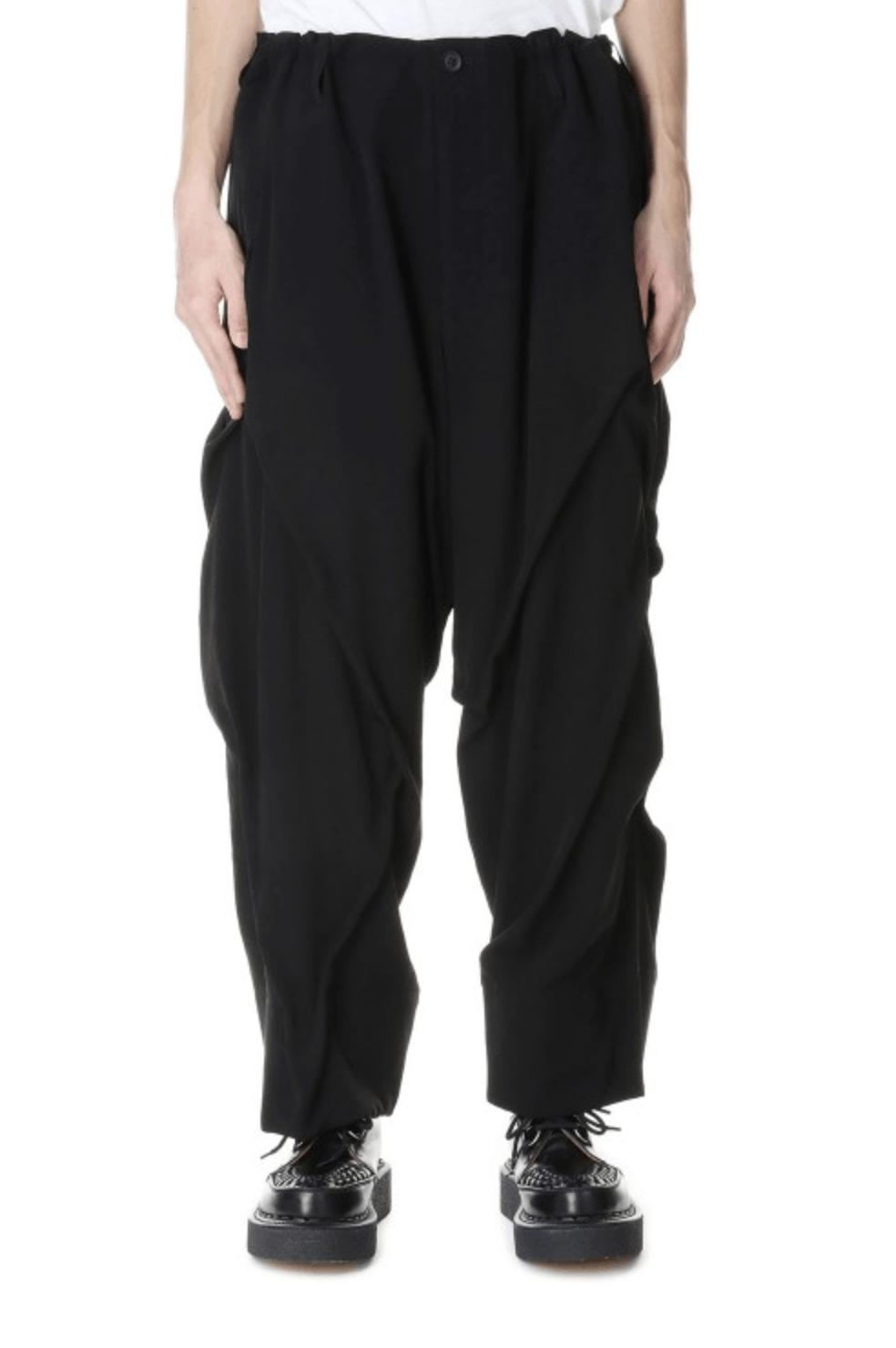 Yohji Yamamoto Yohji Yamamoto Pour Homme - Ta/TUXEDO RANDOM TUCK PANTS Size US 28 / EU 44 - 14 Thumbnail