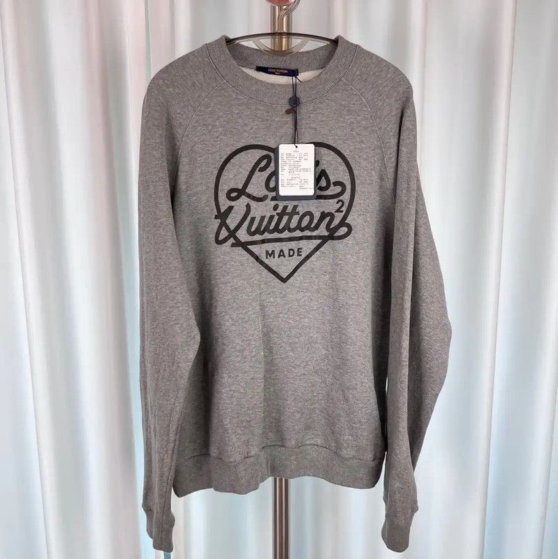 Louis Vuitton Louis Vuitton Gray Cotton Men's Sweatshirt 0089 Size US L / EU 52-54 / 3 - 1 Thumbnail