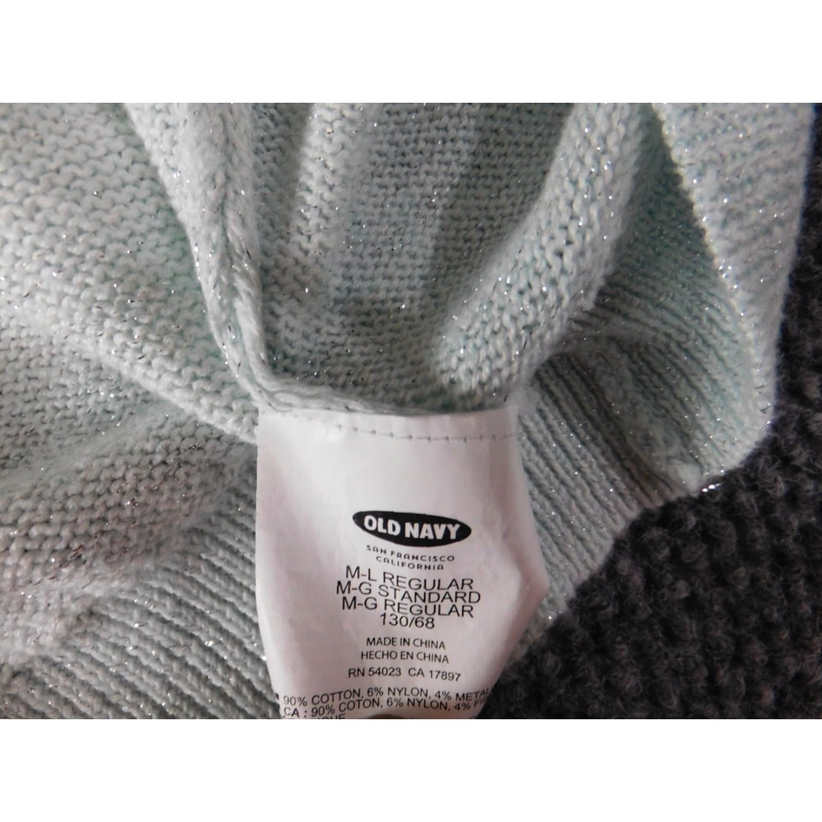 Old Navy Old Navy Womens Sweater Cardigan Medium Blue Knit Crew Neck Dolman Sleeve Lightweight Stretch Size M / US 6-8 / IT 42-44 - 6 Thumbnail