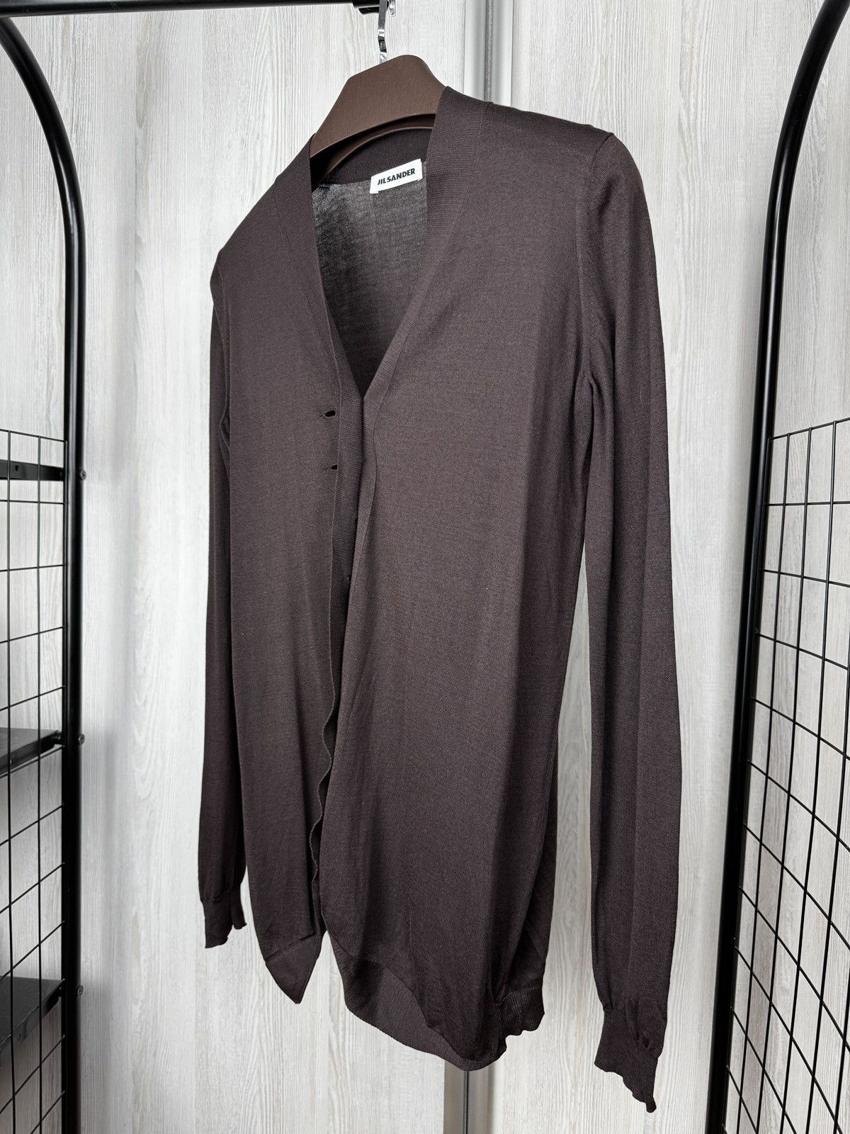 Jil Sander Jil Sander rare 2 pieces set brown wool sweater cardigan Size M / US 6-8 / IT 42-44 - 8 Thumbnail