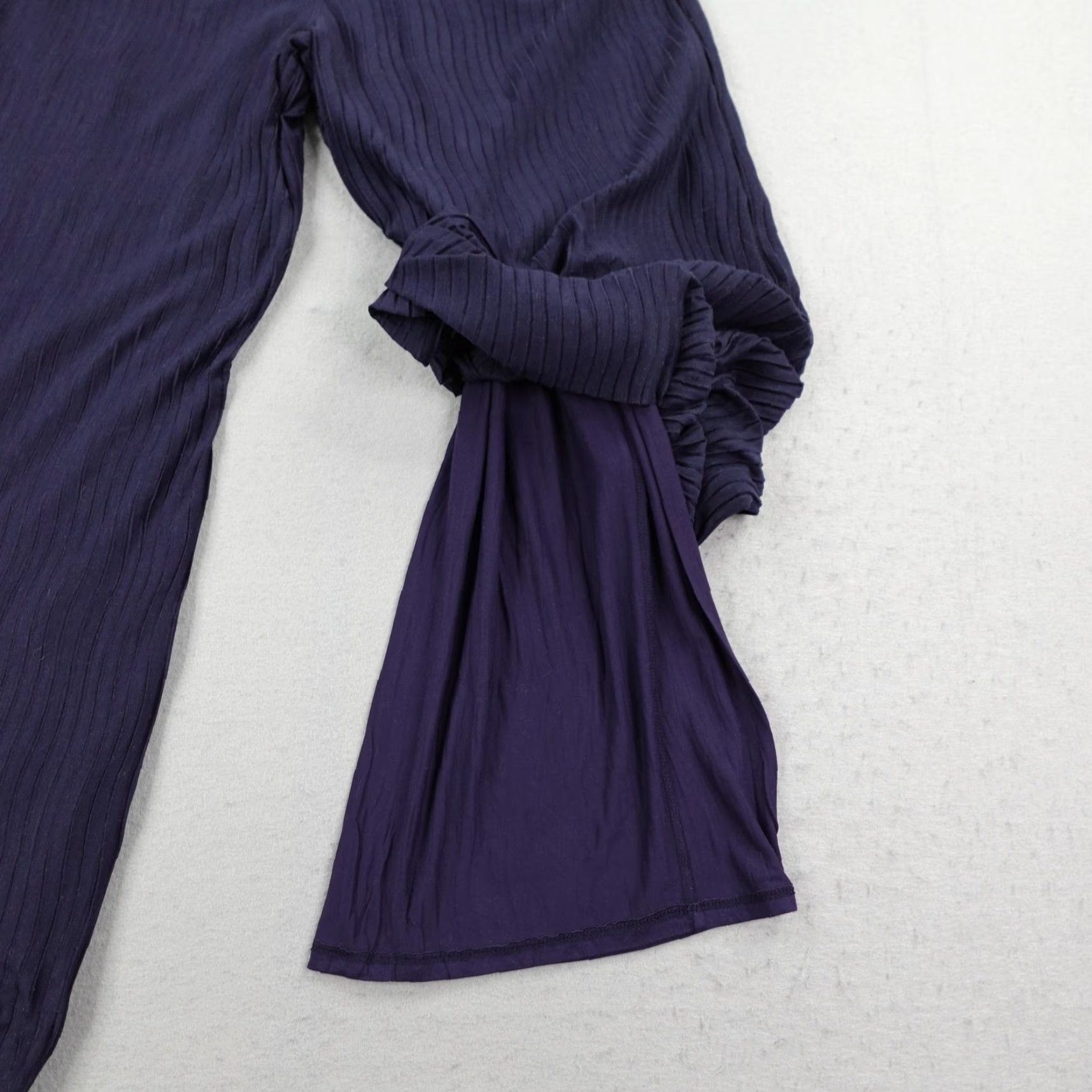 Anthropologie Pants Womens XS Navy Wide Leg Loose Flowy Lined Baggy Oversized