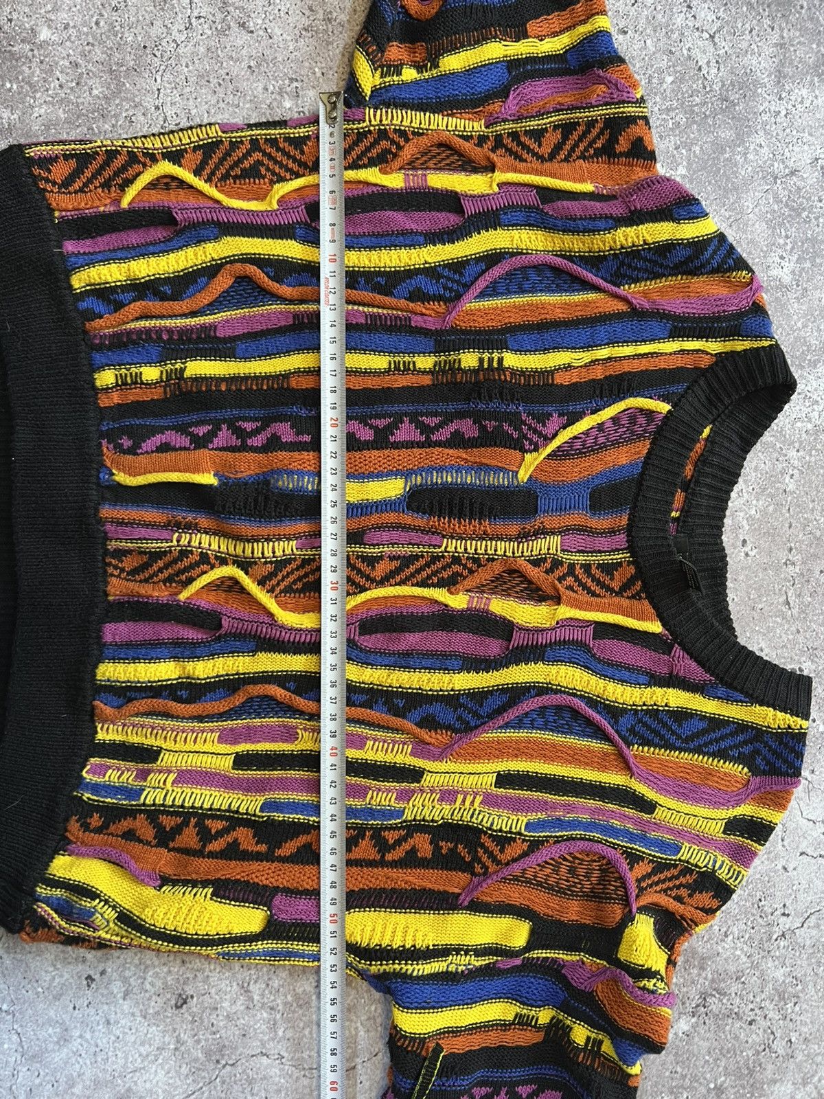 Other Vintage Coogi Style Cropped Sweater Geometric Knit Pattern Size US M / EU 48-50 / 2 - 6 Thumbnail