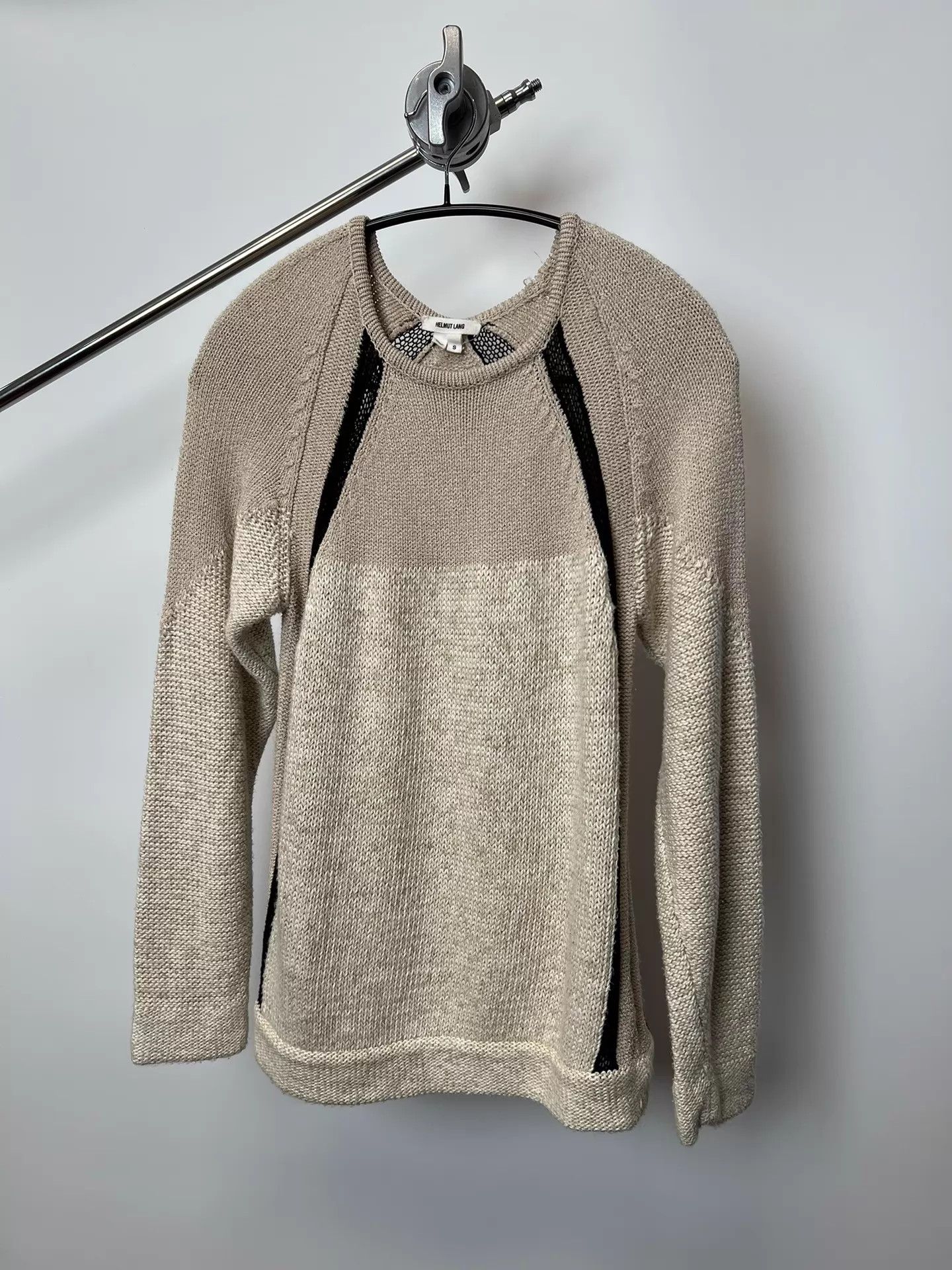 Helmut Lang Helmut Lang colorblocked knit sweater S Size S / US 4 / IT 40 - 2 Thumbnail