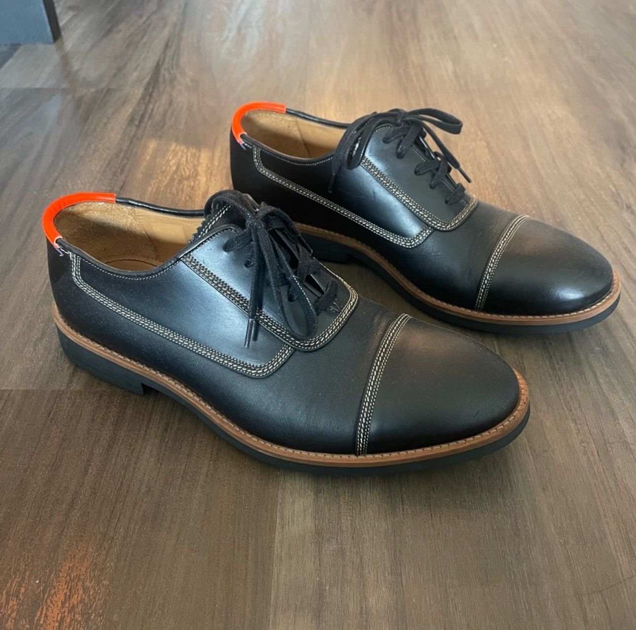 Paul Smith PAUL SMITH US 8-9 MENS Leather Cap Toe Lace Up Shoes Size US 9 / EU 42 - 1 Thumbnail