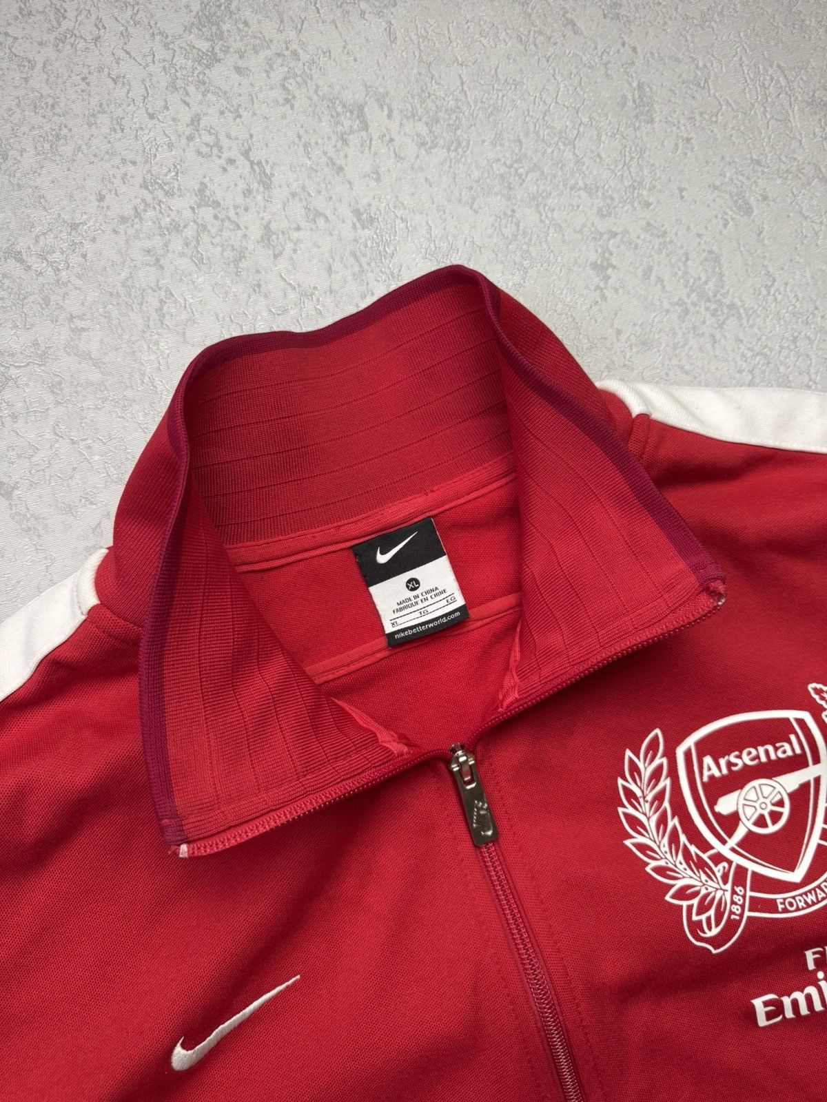 Nike Vintage 2011 Nike Arsenal Football Track Jacket Size US XL / EU 56 / 4 - 14 Thumbnail