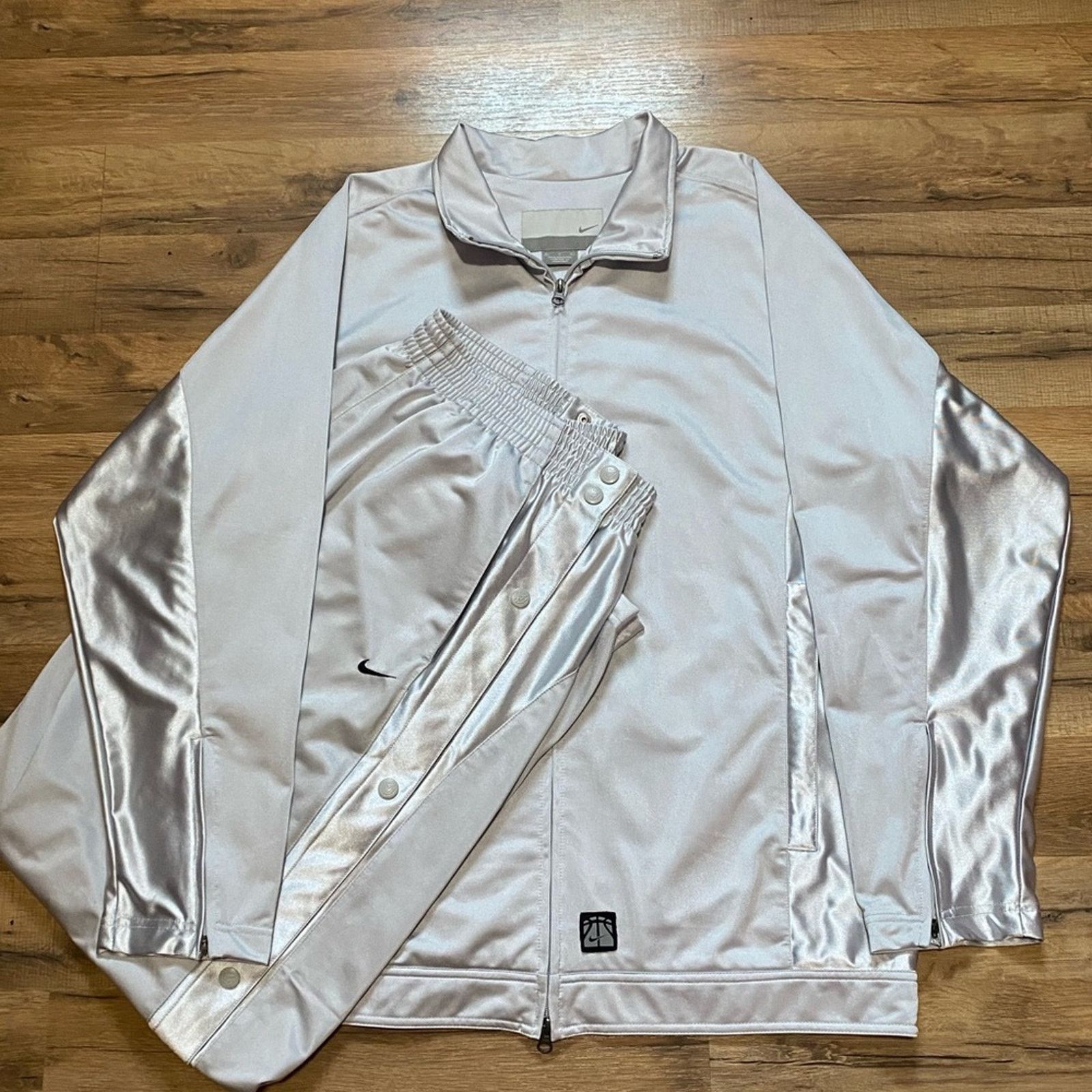 Nike Y2K Nike Hoop Zip Up Sweat Pant Sweat Shirt Matching Set Size US XL / EU 56 / 4 - 1 Thumbnail