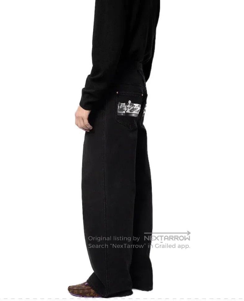 Louis Vuitton Louis Vuitton Graffiti LOGO silhouette denim pants Size US 32 / EU 48 - 6 Thumbnail