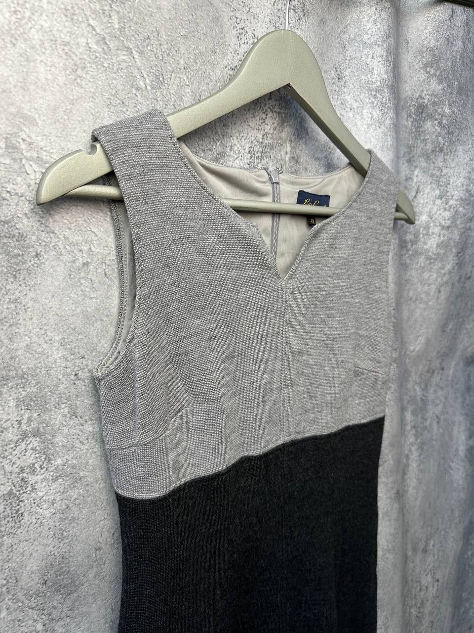 Other Luisa Spagnoli Gray Sleeveless Pencil Dress Size M / US 6-8 / IT 42-44 - 4 Thumbnail