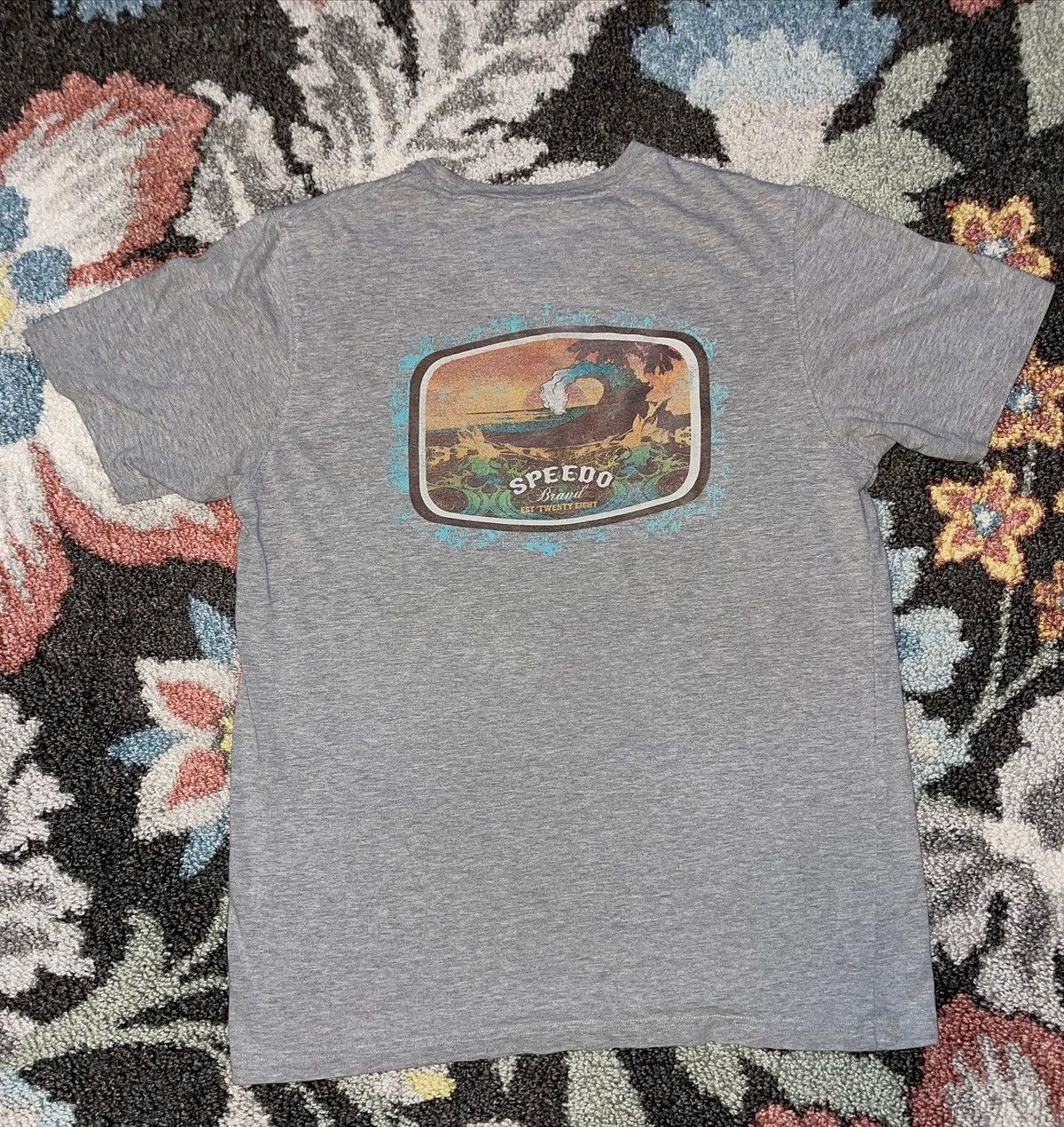Speedo × Vintage Vintage Speedo Surfing Tee Size US XXL / EU 58 / 5 - 2 Thumbnail