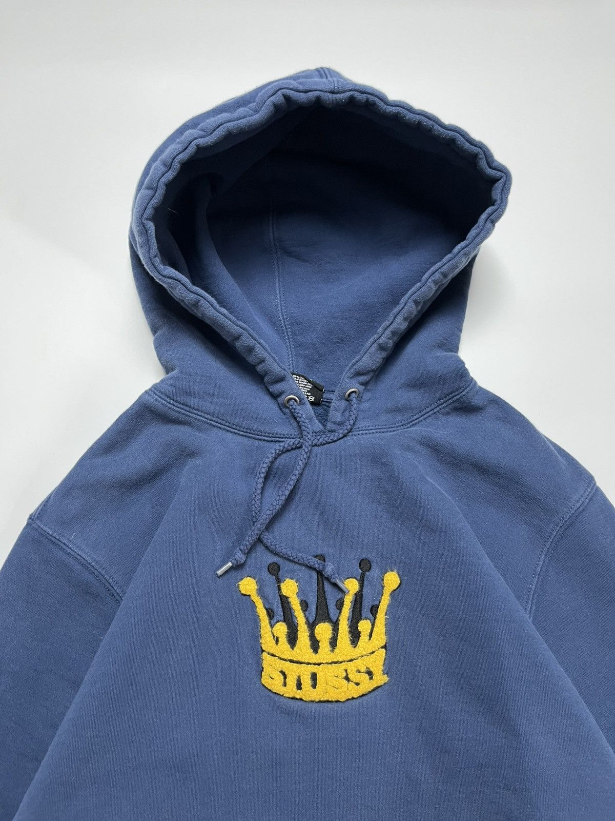 Stussy Stussy Chenille Crown Applique Hoodie Navy Blue Size US M / EU 48-50 / 2 - 4 Thumbnail