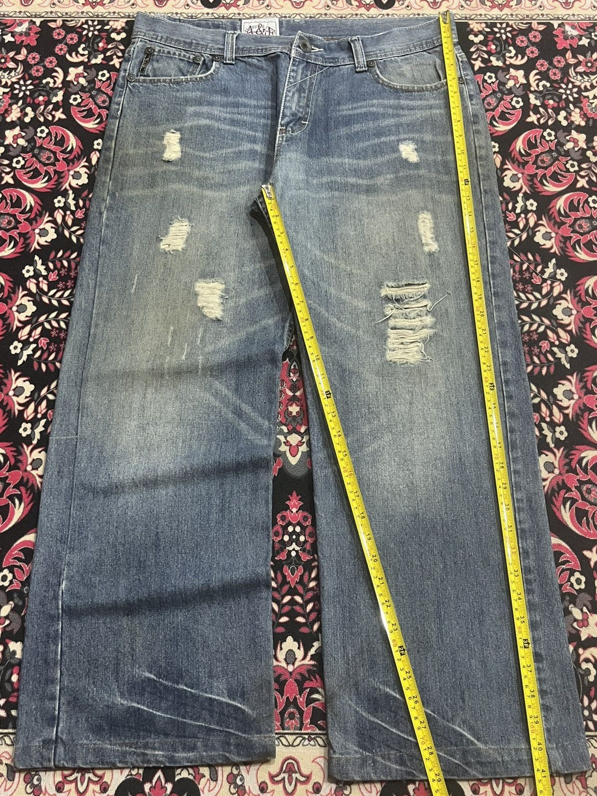 Abercrombie & Fitch Vintage Abercrombie & Fitch Distressed Loose Baggy Jeans Size US 36 / EU 52 - 11 Thumbnail