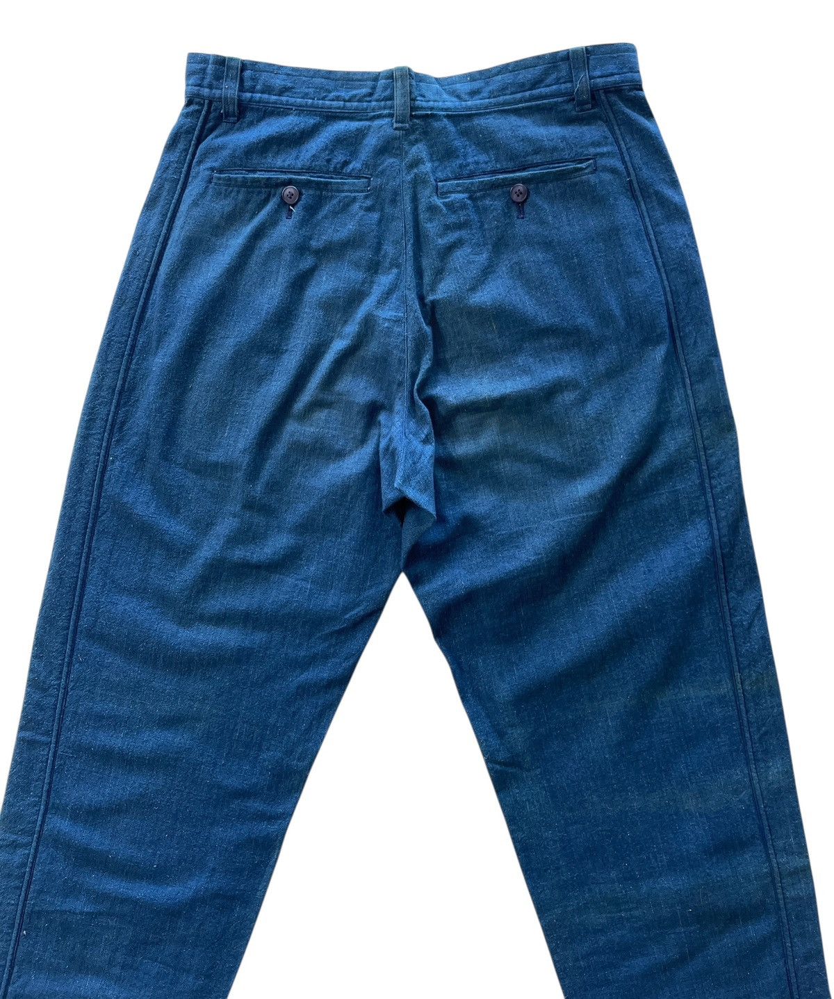 Issey Miyake 80s ISSEY MIYAKE MEN INDIGO TROUSERS PANTS Size US 31 - 5 Thumbnail