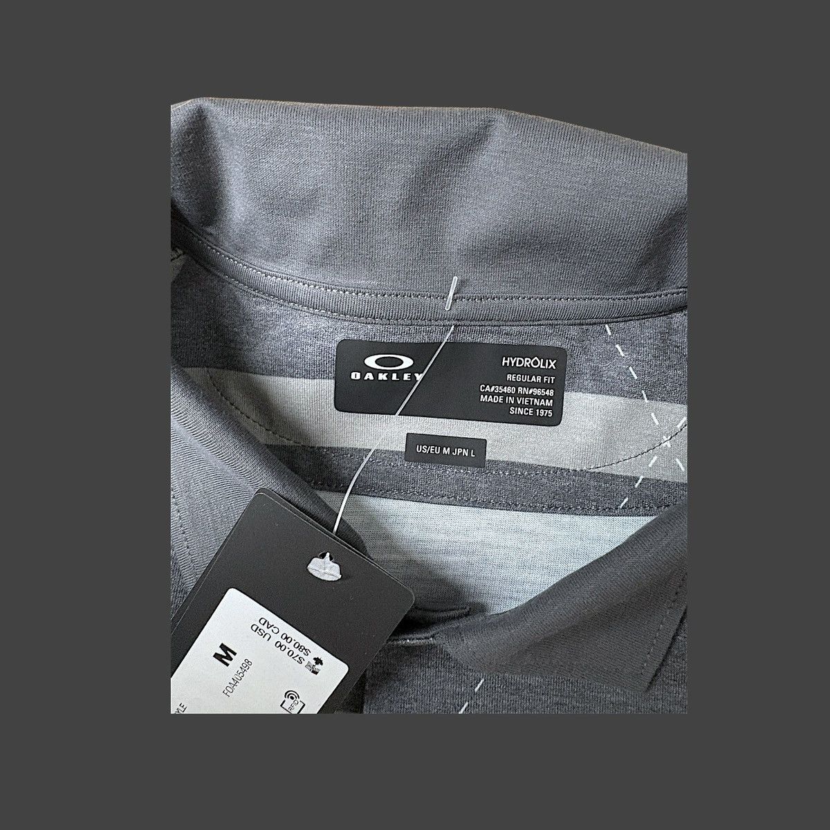 Oakley Oakley Golf Men’s Fractured Argyle Short Sleeve Shirt Sz M Size US M / EU 48-50 / 2 - 14 Thumbnail