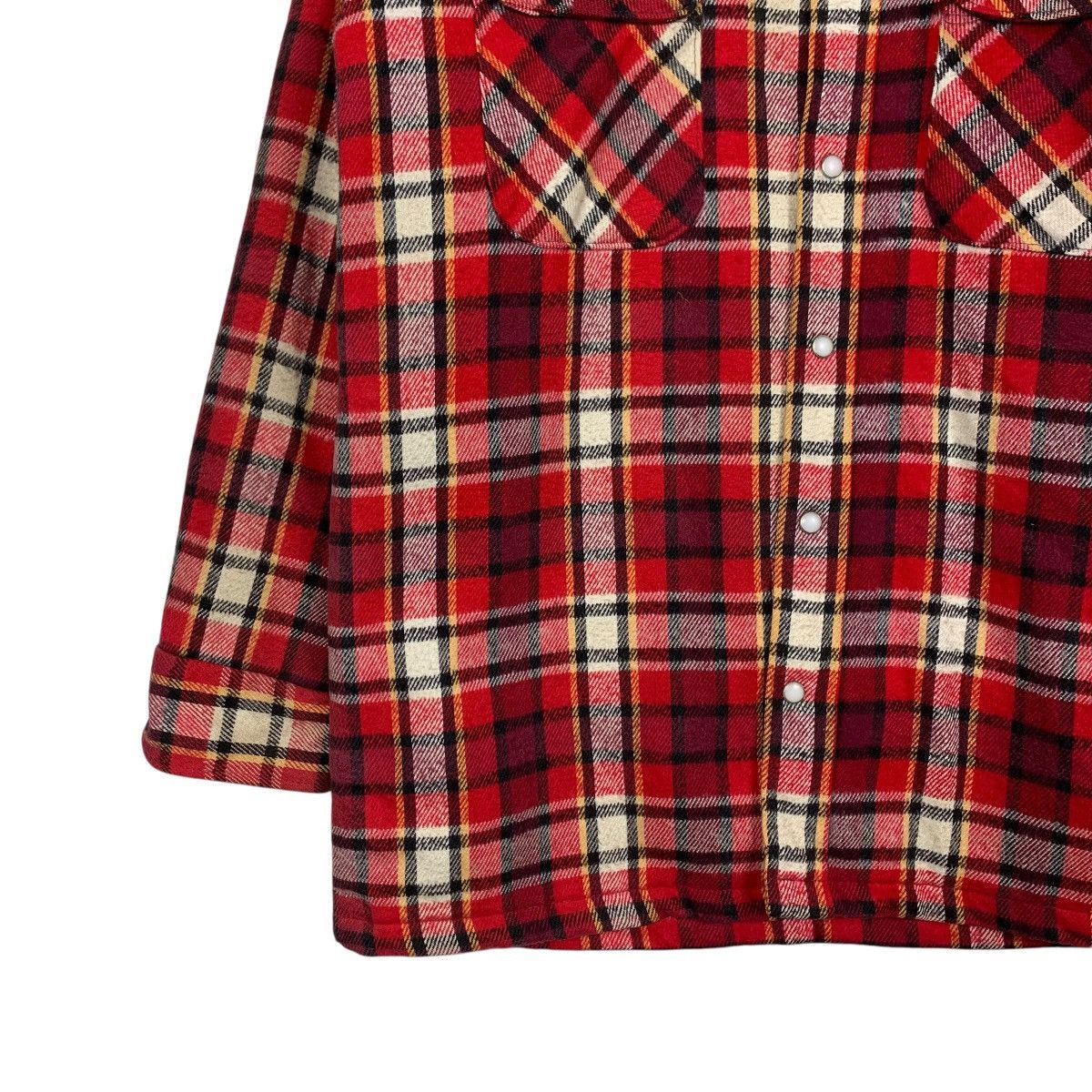 Flannel 90's FIVE BROTHER Red Checked Work Flannel Jacket #2253-C100 Size US M / EU 48-50 / 2 - 3 Thumbnail