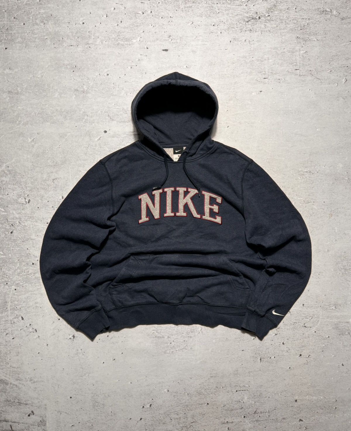 Nike × Vintage NIKE VINTAGE CENTER LOGO OVERSIZE BOXY HOODIE Size US M / EU 48-50 / 2 - 1 Thumbnail