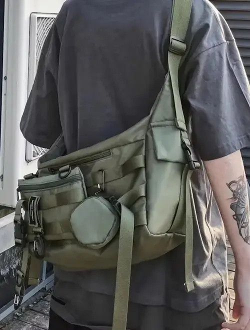 Japanese Brand Military utility messenger bag belt bag fanny pack Size ONE SIZE - 3 Thumbnail