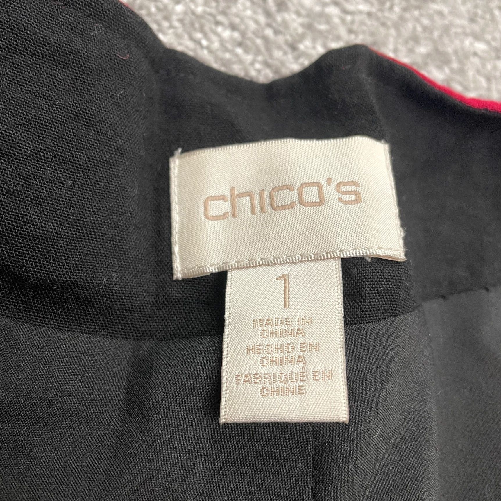 Vintage Chico's Blazer Shirt Womens 8 Black Sequin Lined Short Jacket Vintage No Size M / US 6-8 / IT 42-44 - 6 Thumbnail