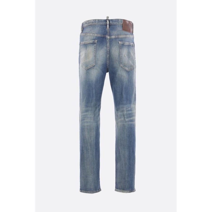 Dsquared2 DSQUARED2 642 Blue Stretch Denim Jeans New & Authentic (Men' Size US 34 / EU 50 - 2 Thumbnail