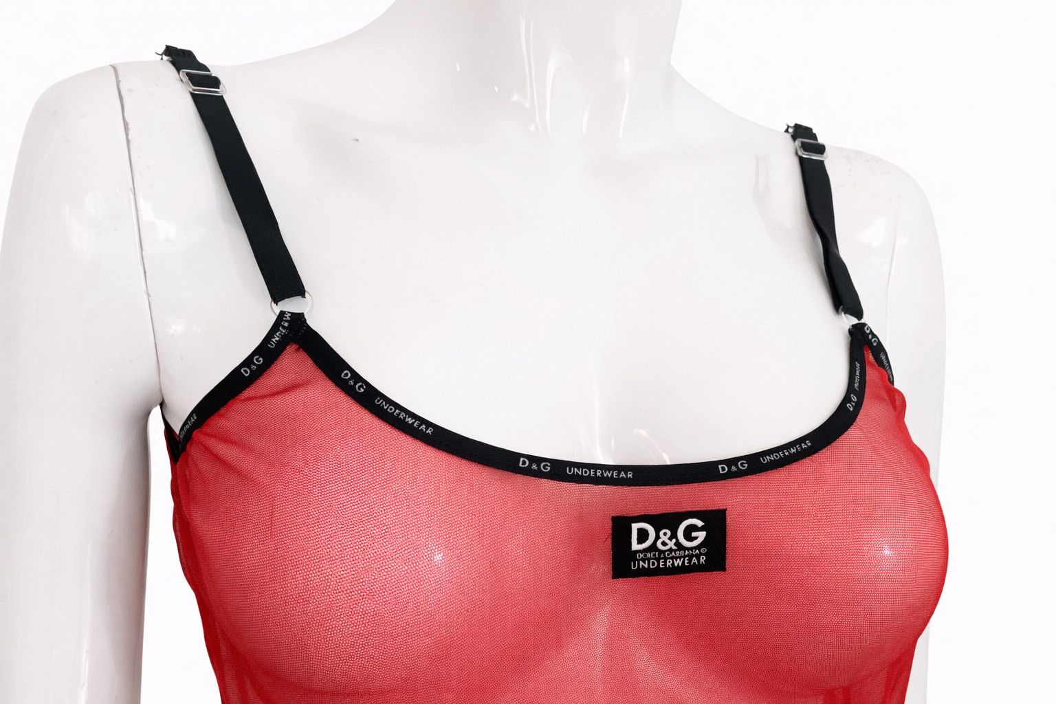Dolce & Gabbana D&G Dolce & Gabbana Sheer Mesh Slip Transparent Mini Dress Size M / US 6-8 / IT 42-44 - 2 Thumbnail
