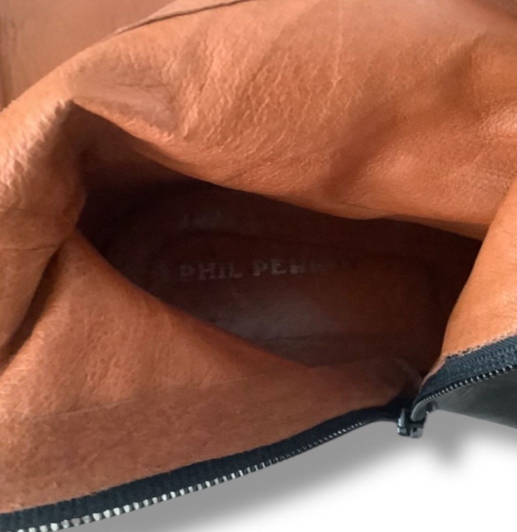 Phill Perray botas de pele e camurça 40