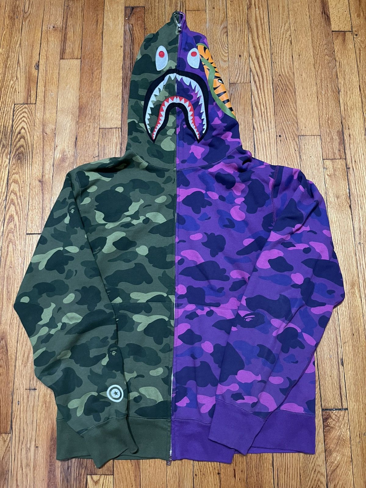 Bape × Jam Home Made Bape x Jam Home Made Shark Zip Hoodie