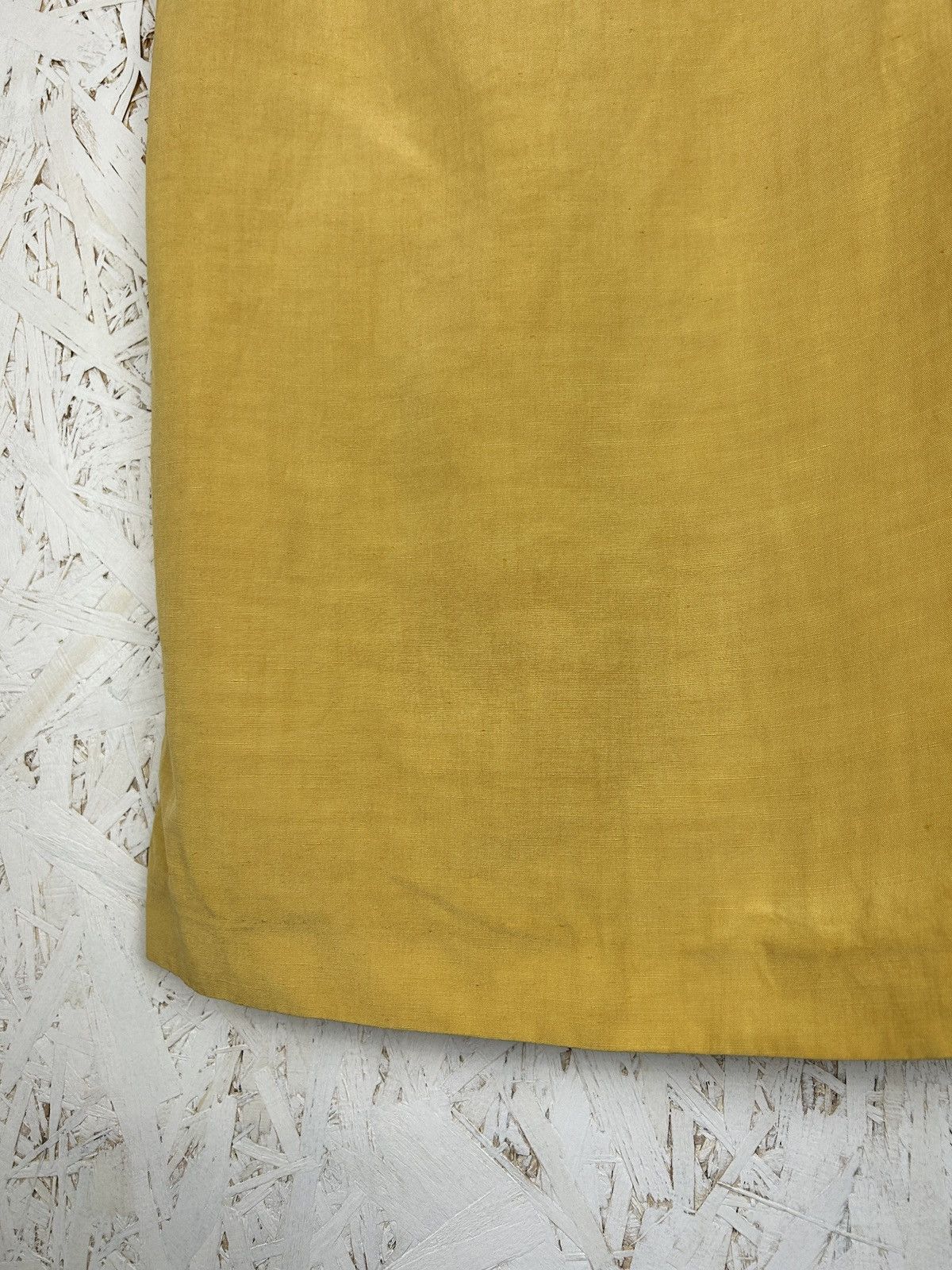 Celine 90s Vintage Celine Paris Linen Metal Chain Skirt Size 38 Size 26" / US 2 / IT 38 - 2 Thumbnail