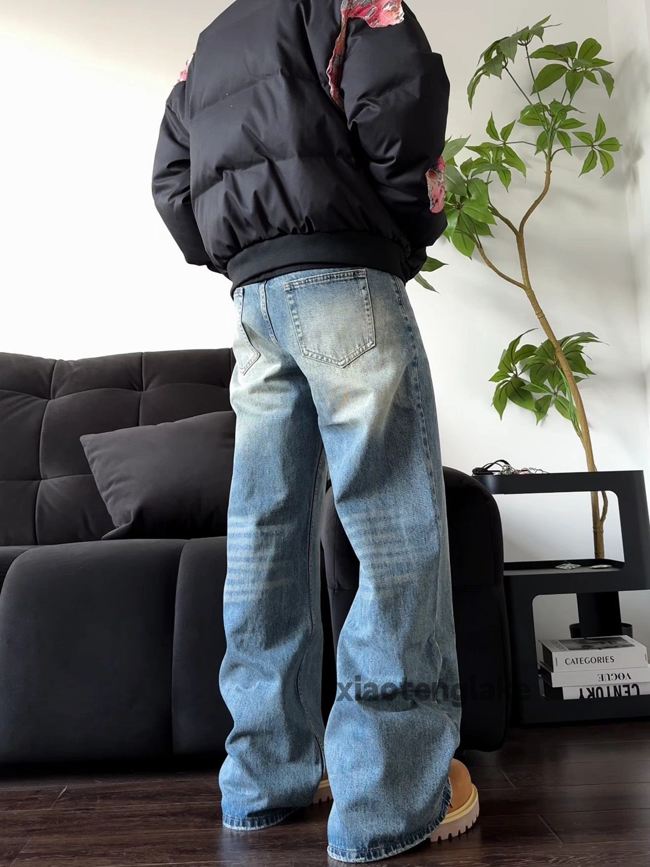 Jean × Vintage Washed faded cleanfit yuppie bootcut grunge jeans Size US 32 / EU 48 - 3 Thumbnail