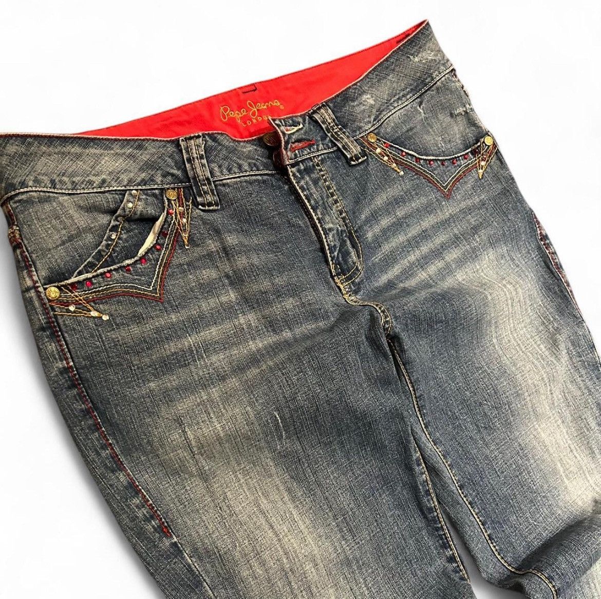 Pepe Jeans Pepe Jeans Studded Vintage Denim Size US 32 / EU 48 - 4 Thumbnail