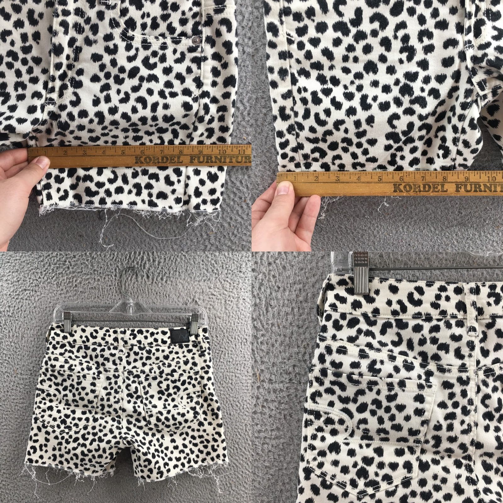 American Eagle Outfitters American Eagle Outfitters Cut-Off Shorts Womens 2 Mid Rise Zip White Black 29x4.5 5-Pocket Denim Shorts Womens Size 26" / US 2 / IT 38 - 8 Thumbnail
