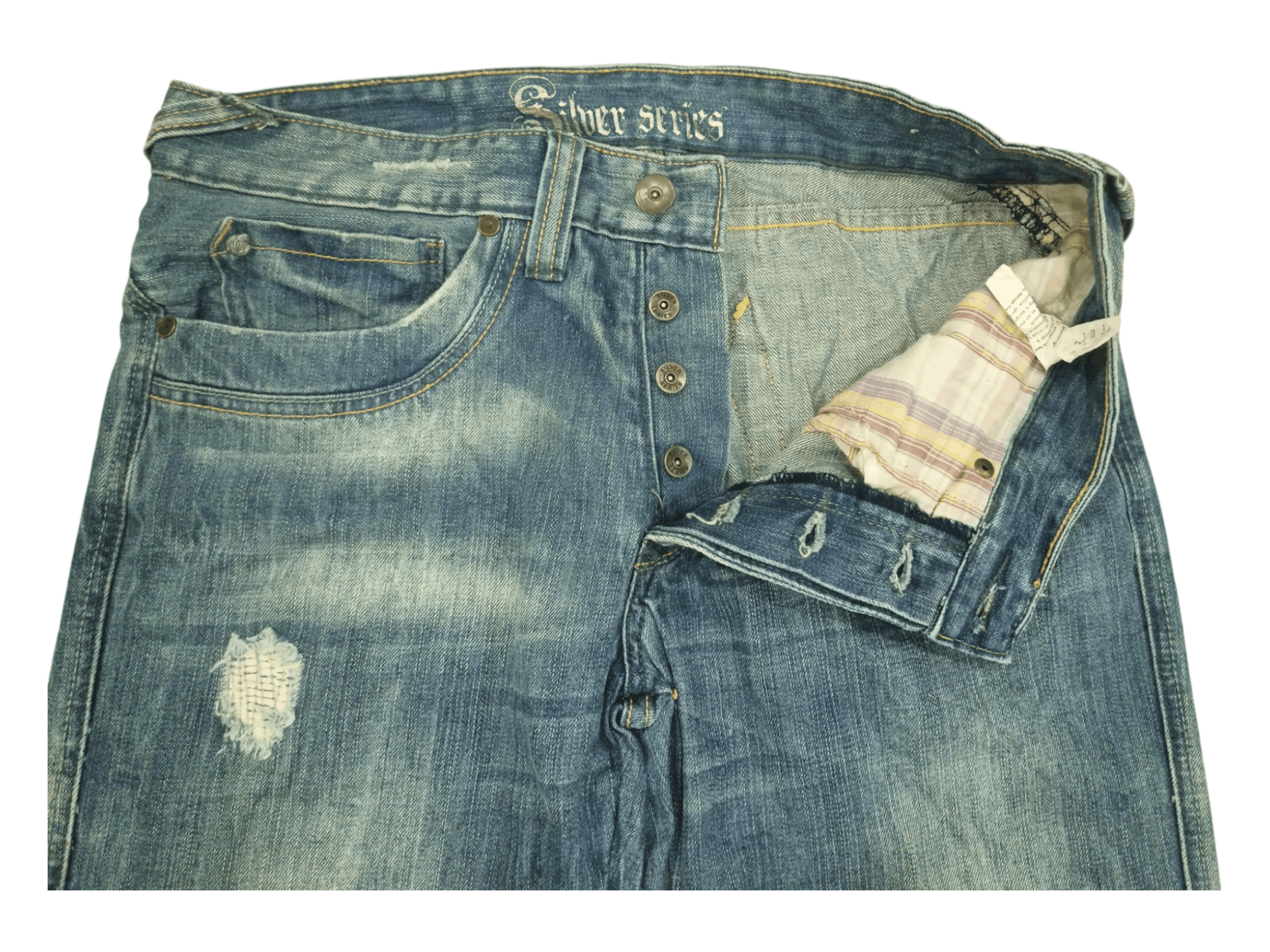 Silver Jeans Co. Vintage Silver Jeans Distressed Faded Flare Denim Size US 31 - 13 Thumbnail