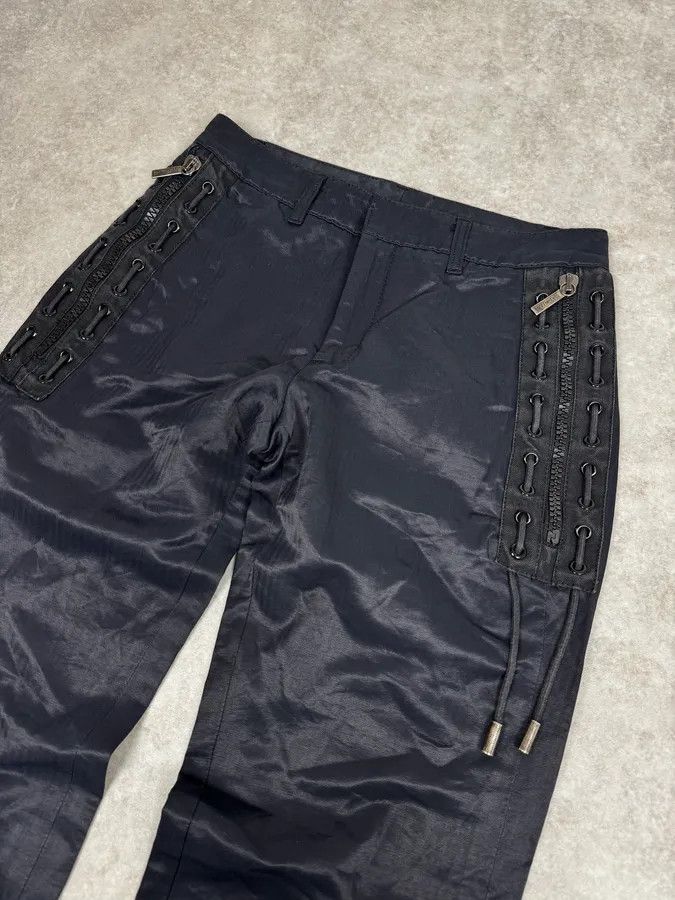 Dirk Bikkembergs 2000s Dirk Bikkembergs Navy Laced Contemporary Pants Size US 30 / EU 46 - 5 Thumbnail