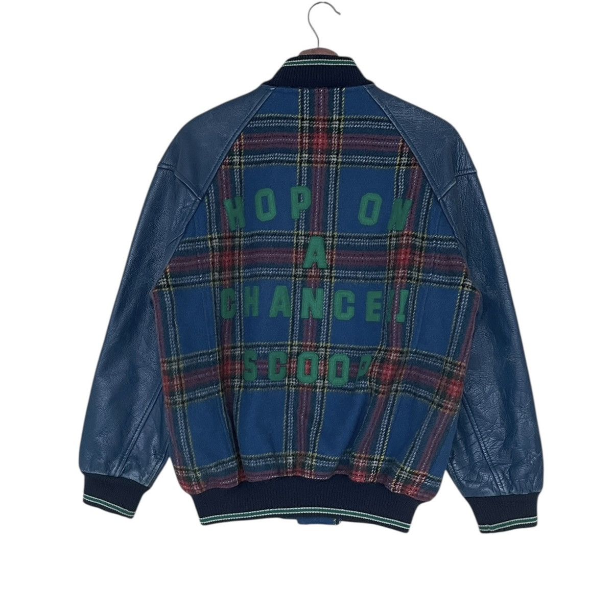 SCOOP Vintage Brand Scoop Leather Varsity Jacket 1980s Size US M / EU 48-50 / 2 - 2 Thumbnail
