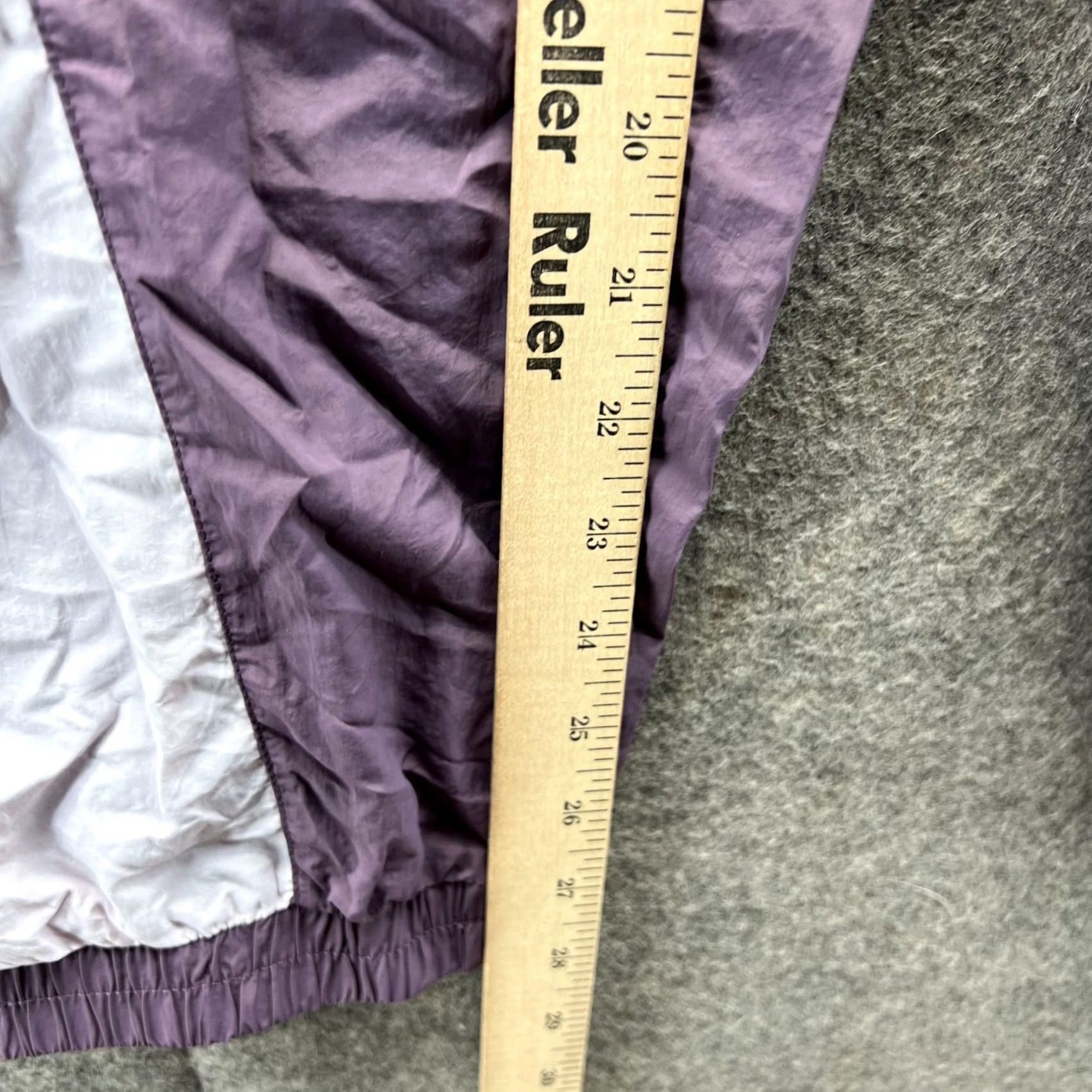 Reebok VINTAGE Reebok Pants Men 2XL Purple Focus Track Nylon Sweat Cuffed New Size US 39 - 7 Thumbnail