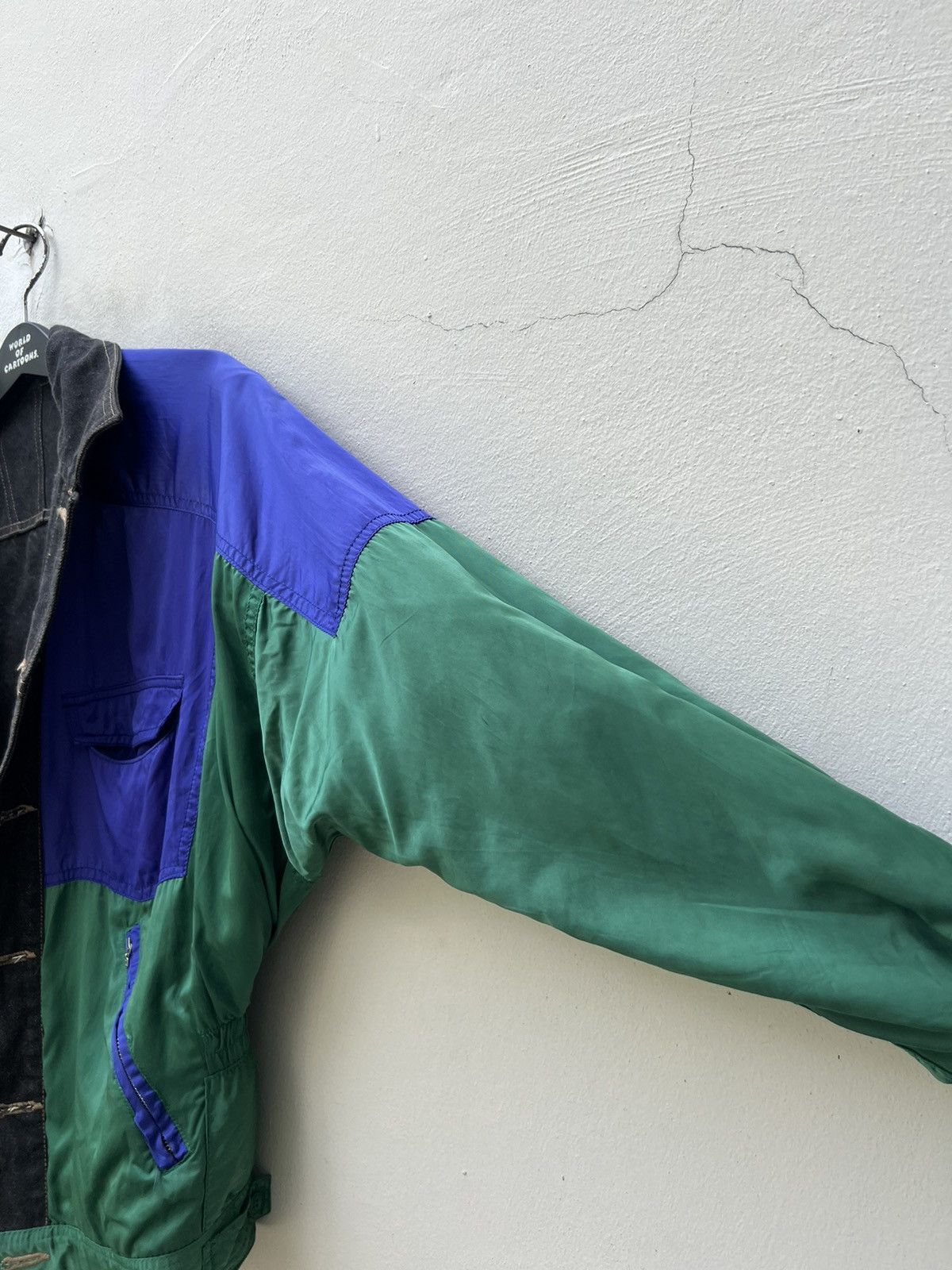 Marithe + Francois Girbaud × Vintage Vintage 90s MFG Reversible Denim Trucker Jacket Size US M / EU 48-50 / 2 - 9 Thumbnail