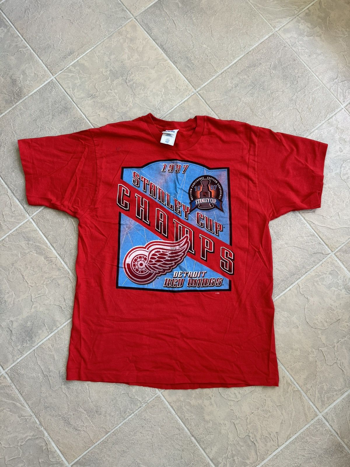 Pro Player × Vintage Vintage 1997 Detroit Red Wings Stanley Cup Champion Tee Size US L / EU 52-54 / 3 - 1 Thumbnail