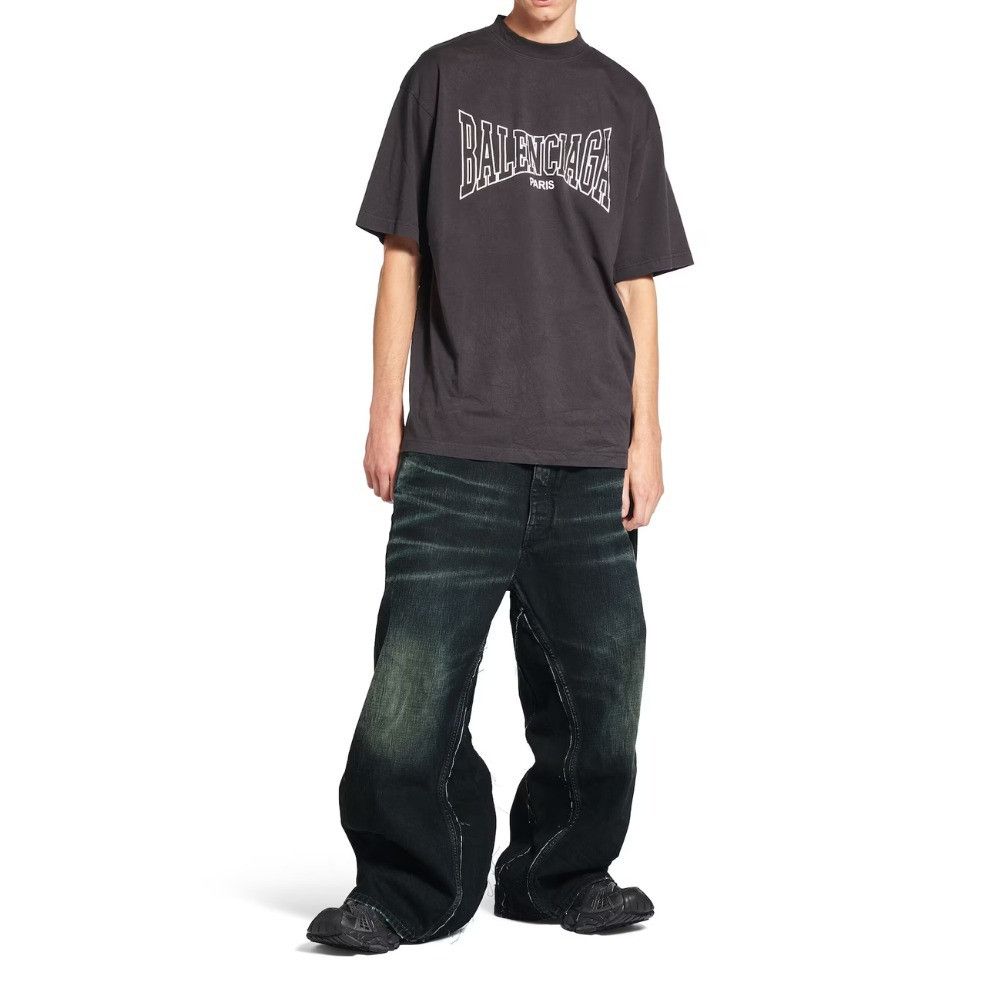 Balenciaga o1w1db11225 Boxing T-Shirt Medium Fit in Black Size US XL / EU 56 / 4 - 5 Thumbnail