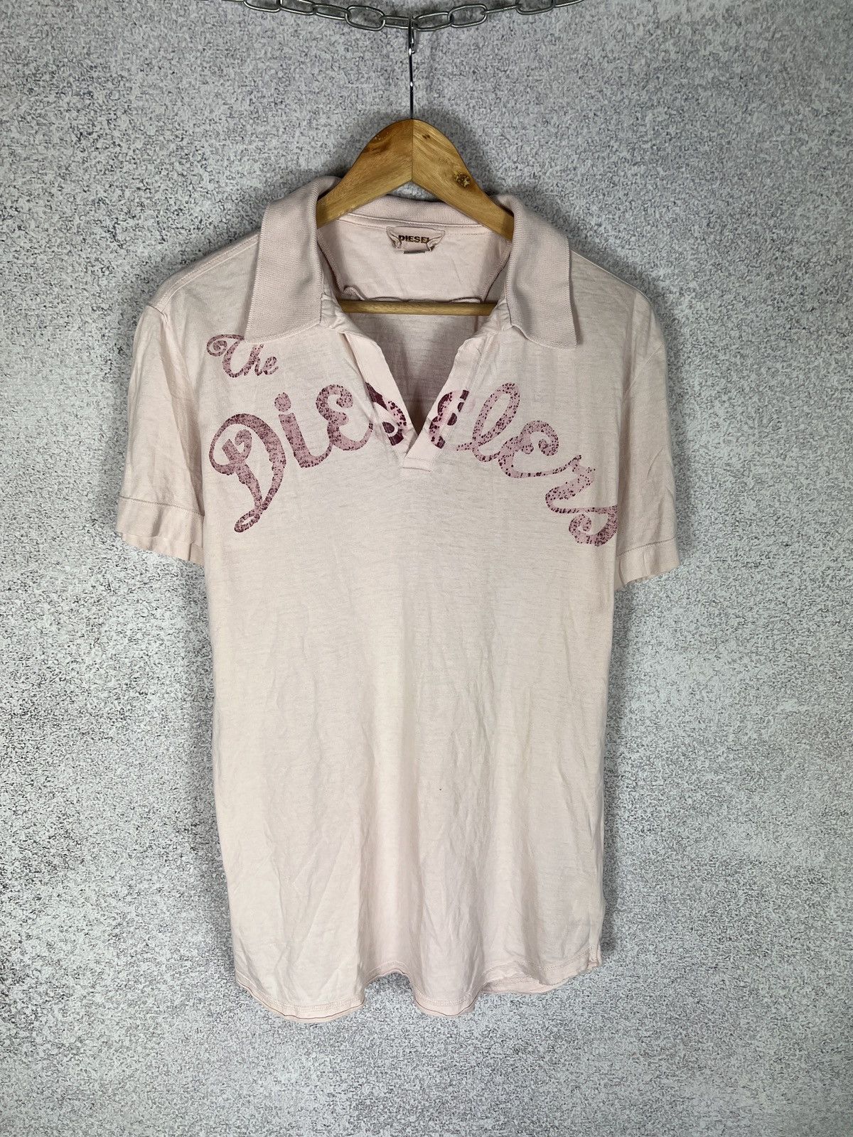 Diesel Vintage Diesel Y2K Big Logo Polo Shirt Size US L / EU 52-54 / 3 - 1 Thumbnail