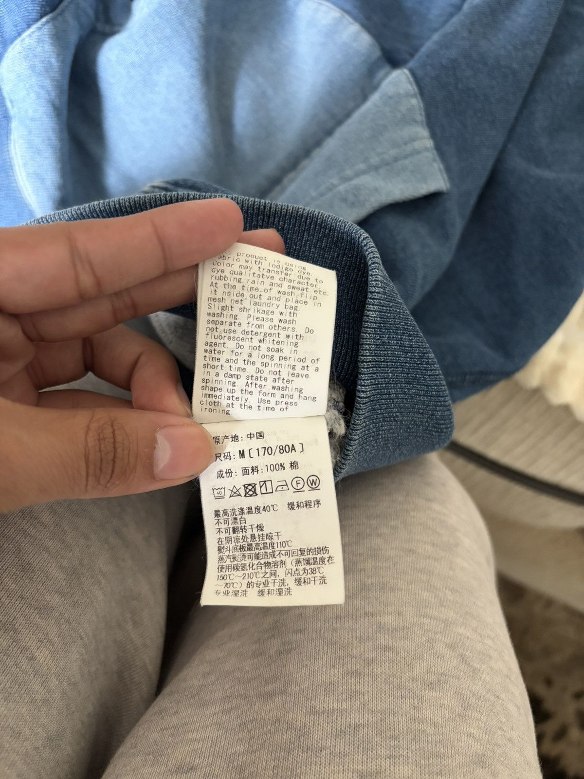 Bape Bape Indigo Full Zip Shark Hoodie Size US M / EU 48-50 / 2 - 12 Thumbnail
