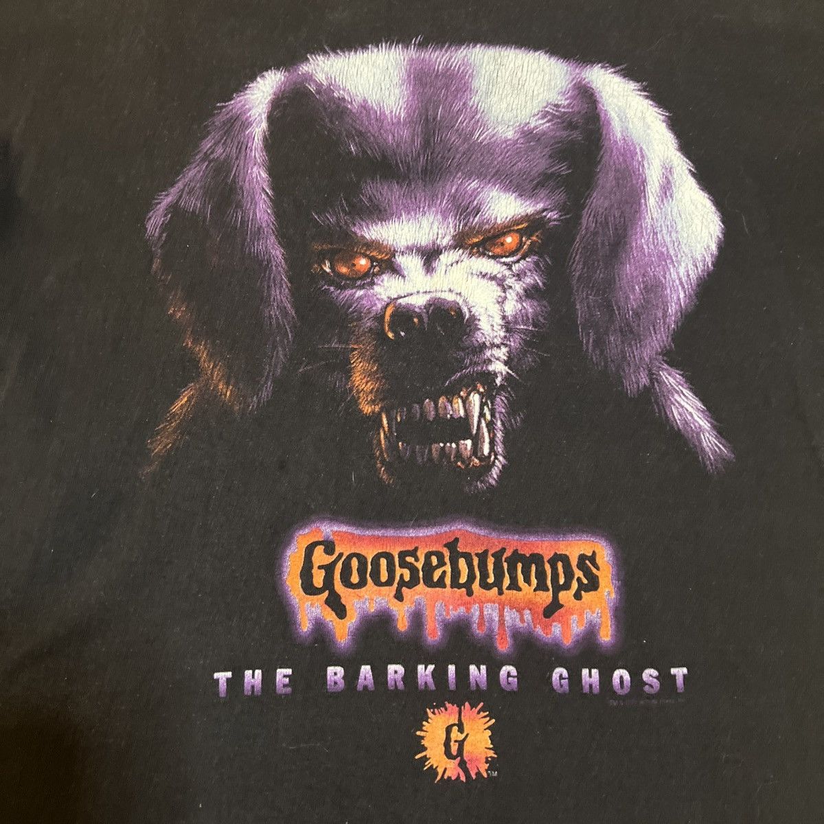 Vintage Vintage 90s Goosebumps The Barking Ghost Graphic T-Shirt Size US L / EU 52-54 / 3 - 3 Thumbnail