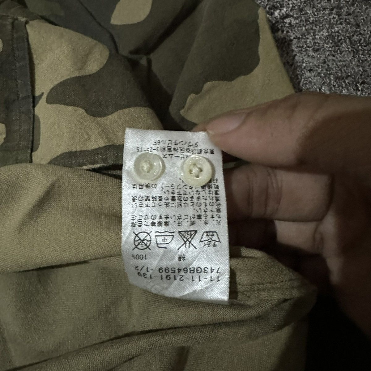 Beams Japan Beams Military Camo Button Up Long Shirt Size US S / EU 44-46 / 1 - 10 Thumbnail